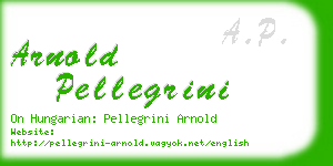 arnold pellegrini business card